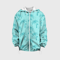 Куртка с капюшоном детская GTA VC: Blue Palms, цвет: 3D-белый