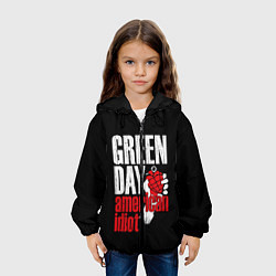 Куртка с капюшоном детская Green Day: American Idiot, цвет: 3D-черный — фото 2