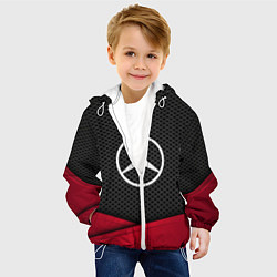 Куртка с капюшоном детская Mercedes Benz: Grey Carbon, цвет: 3D-белый — фото 2