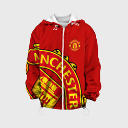Куртка с капюшоном детская FC Man United: Red Exclusive, цвет: 3D-белый