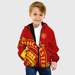 Куртка с капюшоном детская FC Man United: Red Exclusive, цвет: 3D-черный — фото 2