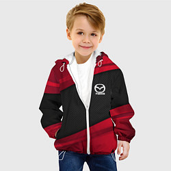 Куртка с капюшоном детская Mazda: Red Sport, цвет: 3D-белый — фото 2