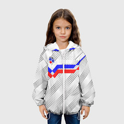 Куртка с капюшоном детская Российский футбол, цвет: 3D-белый — фото 2