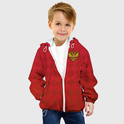 Куртка с капюшоном детская Форма сборной России, цвет: 3D-белый — фото 2
