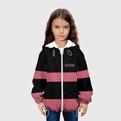 Куртка с капюшоном детская Black Pink: Rose 97, цвет: 3D-белый — фото 2