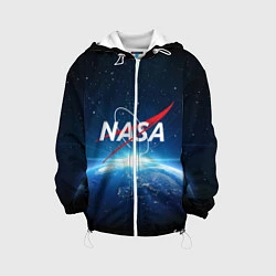 Куртка с капюшоном детская NASA: Sunrise Earth, цвет: 3D-белый