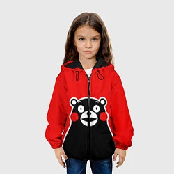 Куртка с капюшоном детская Kumamon Smile, цвет: 3D-черный — фото 2