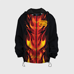 Куртка с капюшоном детская PUBG: Hell Flame цвета 3D-черный — фото 1