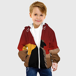 Куртка с капюшоном детская RDR 2: Dark Man, цвет: 3D-белый — фото 2