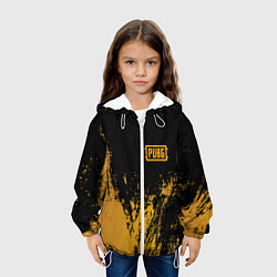 Куртка с капюшоном детская PUBG: Yellow Colour, цвет: 3D-белый — фото 2
