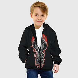 Куртка с капюшоном детская Сварог Руси, цвет: 3D-черный — фото 2