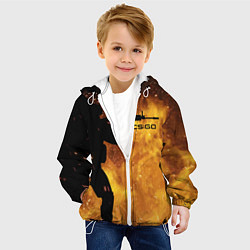 Куртка с капюшоном детская CS:GO Dark Fire, цвет: 3D-белый — фото 2