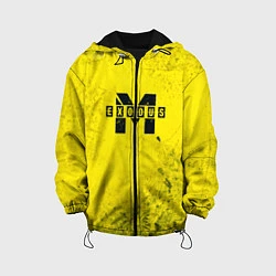 Куртка с капюшоном детская Metro Exodus: Yellow Grunge, цвет: 3D-черный