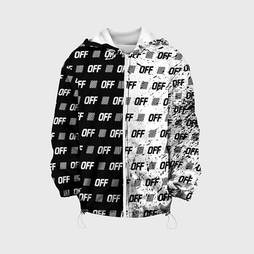 Детская куртка Off-White: Black & White / 3D-Белый – фото 1