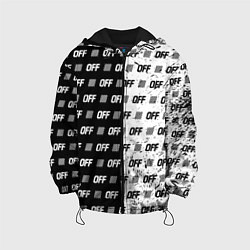 Куртка с капюшоном детская Off-White: Black & White, цвет: 3D-черный