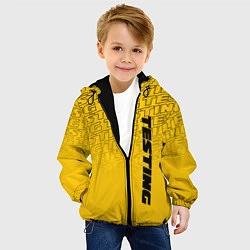 Куртка с капюшоном детская Testing, цвет: 3D-черный — фото 2