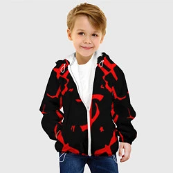 Куртка с капюшоном детская DOOM: Red Slayer, цвет: 3D-белый — фото 2