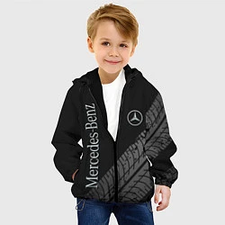 Куртка с капюшоном детская Mercedes AMG: Street Style, цвет: 3D-черный — фото 2