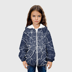Куртка с капюшоном детская Карта Москвы, цвет: 3D-белый — фото 2