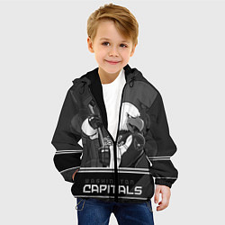 Куртка с капюшоном детская Washington Capitals: Mono, цвет: 3D-черный — фото 2
