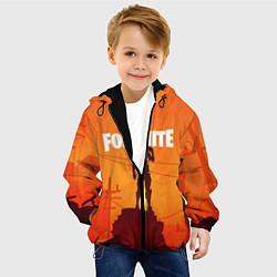 Куртка с капюшоном детская Fortnite, цвет: 3D-черный — фото 2