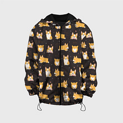 Детская куртка Вельш корги бемброк - забавные щенки паттерн