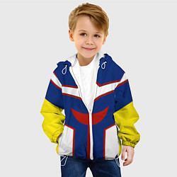 Куртка с капюшоном детская ALL MIGHT MY HERO ACADEMIA MHA МОЯ ГЕРОЙСКАЯ АКАДЕ, цвет: 3D-белый — фото 2