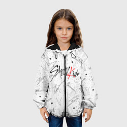 Куртка с капюшоном детская STRAY KIDS АВТОГРАФЫ, цвет: 3D-черный — фото 2