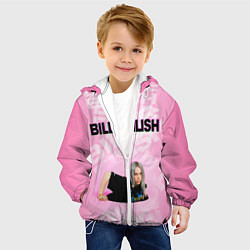 Куртка с капюшоном детская Billie Eilish: Pink Mood, цвет: 3D-белый — фото 2