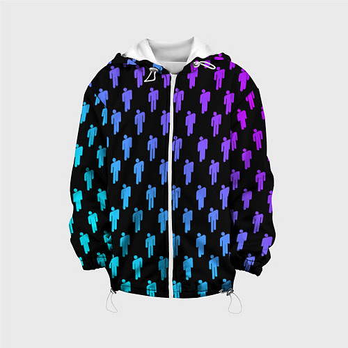 Детская куртка Billie Eilish: Neon Pattern / 3D-Белый – фото 1