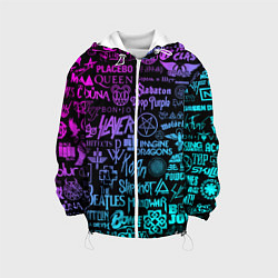 Детская куртка ЛОГОТИПЫ РОК ГРУПП