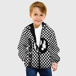 Куртка с капюшоном детская Billie Eilish: Yin-Yang, цвет: 3D-черный — фото 2