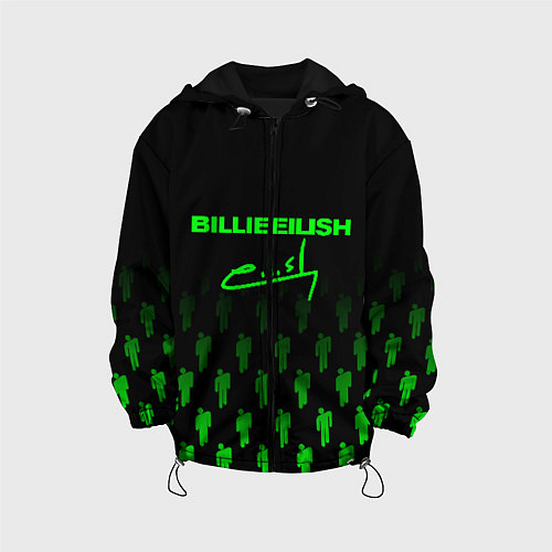 Детская куртка Billie Eilish: Green & Black Autograph / 3D-Черный – фото 1