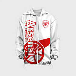 Куртка с капюшоном детская Arsenal, цвет: 3D-белый