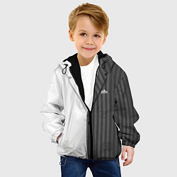 Куртка с капюшоном детская Двойной костюм, цвет: 3D-черный — фото 2