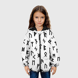 Куртка с капюшоном детская РУСЬ РУНЫ, цвет: 3D-черный — фото 2