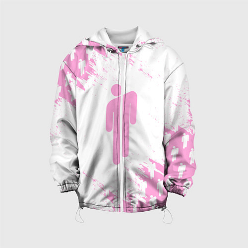 Детская куртка Billie Eilish: Pink Style / 3D-Белый – фото 1