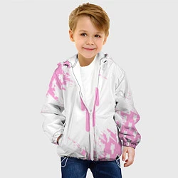 Куртка с капюшоном детская Billie Eilish: Pink Style, цвет: 3D-белый — фото 2