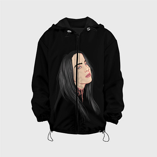 Детская куртка Billie Eilish: Black Style / 3D-Черный – фото 1