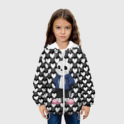 Куртка с капюшоном детская UNDERTALE, цвет: 3D-белый — фото 2