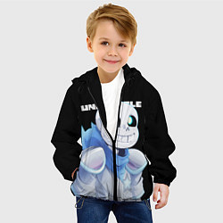 Куртка с капюшоном детская UNDERTALE, цвет: 3D-черный — фото 2
