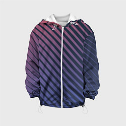 Куртка с капюшоном детская Геометрические лучи, цвет: 3D-белый