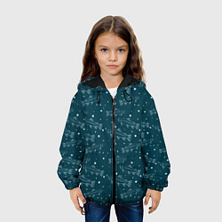 Куртка с капюшоном детская Рыбий нерест, цвет: 3D-черный — фото 2