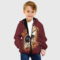Куртка с капюшоном детская Приключения ДжоДжо, цвет: 3D-черный — фото 2
