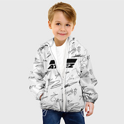 Куртка с капюшоном детская ATEEZ АВТОГРАФЫ, цвет: 3D-белый — фото 2