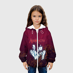 Куртка с капюшоном детская Агата Кристи, цвет: 3D-белый — фото 2