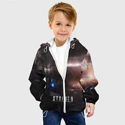 Куртка с капюшоном детская STALKER GAME, цвет: 3D-белый — фото 2