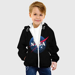 Куртка с капюшоном детская NASA Black Hole, цвет: 3D-белый — фото 2