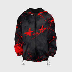 Куртка с капюшоном детская АлисА, цвет: 3D-черный