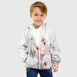 Куртка с капюшоном детская Сузуя Джузу, цвет: 3D-белый — фото 2